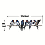 Maxbell Metal Birds on A Branch Tree Art Unique Wall Art for Branch Bedroom Backyard