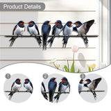 Maxbell Metal Birds on A Branch Tree Art Unique Wall Art for Branch Bedroom Backyard