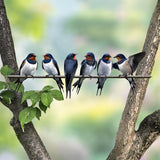 Maxbell Metal Birds on A Branch Tree Art Unique Wall Art for Branch Bedroom Backyard
