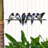 Maxbell Metal Birds on A Branch Tree Art Unique Wall Art for Branch Bedroom Backyard