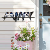 Maxbell Metal Birds on A Branch Tree Art Unique Wall Art for Branch Bedroom Backyard