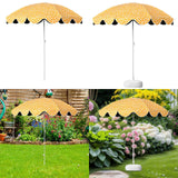Maxbell Patio Umbrella Pool Beach Heavy Duty Shade Screen Replacement Parasol Canopy without Base