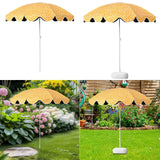 Maxbell Patio Umbrella Pool Beach Heavy Duty Shade Screen Replacement Parasol Canopy without Base