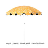 Maxbell Patio Umbrella Pool Beach Heavy Duty Shade Screen Replacement Parasol Canopy with Base
