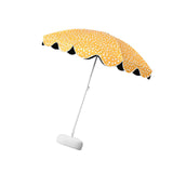 Maxbell Patio Umbrella Pool Beach Heavy Duty Shade Screen Replacement Parasol Canopy with Base