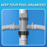 Maxbell Pool Intake Hose Bracket Hose Clamp Rack Stand Sturdy for above Ground Pools