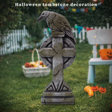 Maxbell Crow Cross Graveyard Headstone Prop Bar Scene Decor Foam Halloween Tombstone