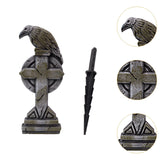 Maxbell Crow Cross Graveyard Headstone Prop Bar Scene Decor Foam Halloween Tombstone
