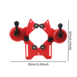 Maxbell Drill Bit Holesaw Guide Portable Centering Locator for Ceramic Tile Granite No Drill