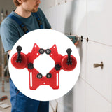 Maxbell Drill Bit Holesaw Guide Portable Centering Locator for Ceramic Tile Granite No Drill