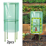 Maxbell Garden Cloches for Plants Gifts Reusable Sun Protection Protector Plant Cage 2 Piece