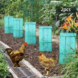 Maxbell Garden Cloches for Plants Gifts Reusable Sun Protection Protector Plant Cage 2 Piece