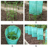 Maxbell Garden Cloches for Plants Gifts Reusable Sun Protection Protector Plant Cage 4 Piece