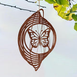 Maxbell Wind Chime Decorative Handcrafted Windchime for Outside Outdoor Indoor Patio Butterfly