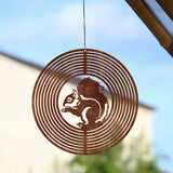 Maxbell Wind Chime Decorative Handcrafted Windchime for Outside Outdoor Indoor Patio Squirrel
