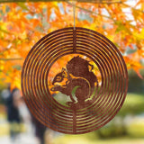 Maxbell Wind Chime Decorative Handcrafted Windchime for Outside Outdoor Indoor Patio Squirrel