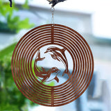 Maxbell Wind Chime Decorative Handcrafted Windchime for Outside Outdoor Indoor Patio Dolphin