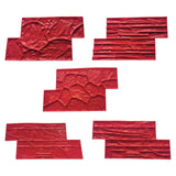 Maxbell Vivid Stone Texture Rock Texture Seamless Stamp Mat for Outdoor Garden Patio A