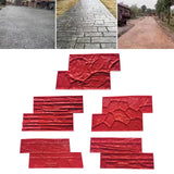 Maxbell Vivid Stone Texture Rock Texture Seamless Stamp Mat for Outdoor Garden Patio A