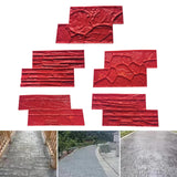 Maxbell Vivid Stone Texture Rock Texture Seamless Stamp Mat for Outdoor Garden Patio A