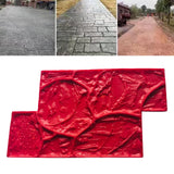 Maxbell Vivid Stone Texture Rock Texture Seamless Stamp Mat for Outdoor Garden Patio A