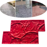 Maxbell Vivid Stone Texture Rock Texture Seamless Stamp Mat for Outdoor Garden Patio A