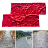 Maxbell Vivid Stone Texture Rock Texture Seamless Stamp Mat for Outdoor Garden Patio A