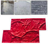 Maxbell Vivid Stone Texture Rock Texture Seamless Stamp Mat for Outdoor Garden Patio A