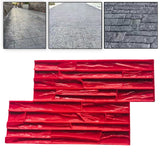 Maxbell Vivid Stone Texture Rock Texture Seamless Stamp Mat for Outdoor Garden Patio B