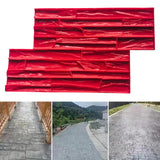 Maxbell Vivid Stone Texture Rock Texture Seamless Stamp Mat for Outdoor Garden Patio B