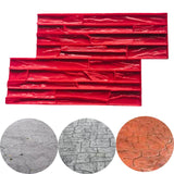Maxbell Vivid Stone Texture Rock Texture Seamless Stamp Mat for Outdoor Garden Patio B