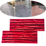 Maxbell Vivid Stone Texture Rock Texture Seamless Stamp Mat for Outdoor Garden Patio B