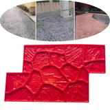 Maxbell Vivid Stone Texture Rock Texture Seamless Stamp Mat for Outdoor Garden Patio C