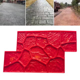 Maxbell Vivid Stone Texture Rock Texture Seamless Stamp Mat for Outdoor Garden Patio C