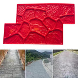 Maxbell Vivid Stone Texture Rock Texture Seamless Stamp Mat for Outdoor Garden Patio C