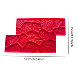 Maxbell Vivid Stone Texture Rock Texture Seamless Stamp Mat for Outdoor Garden Patio C