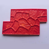 Maxbell Vivid Stone Texture Rock Texture Seamless Stamp Mat for Outdoor Garden Patio C