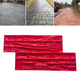 Maxbell Vivid Stone Texture Rock Texture Seamless Stamp Mat for Outdoor Garden Patio E