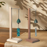 Maxbell Wind Chime Stand Wood Pendant Display Stand for Countertop Dinner Table Home Wooden color