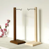 Maxbell Wind Chime Stand Wood Pendant Display Stand for Countertop Dinner Table Home Wooden color