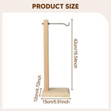 Maxbell Wind Chime Stand Wood Pendant Display Stand for Countertop Dinner Table Home Wooden color