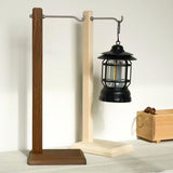 Maxbell Wind Chime Stand Wood Pendant Display Stand for Countertop Dinner Table Home Brown
