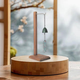 Maxbell Wind Chime Stand Wood Pendant Display Stand for Countertop Dinner Table Home Brown