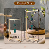 Maxbell Wind Chime Stand Wood Professional Hanging Rack for Tea Room Yoga Meditation 50cm