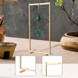 Maxbell Wind Chime Stand Wood Professional Hanging Rack for Tea Room Yoga Meditation 50cm