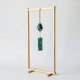 Maxbell Wind Chime Stand Wood Professional Hanging Rack for Tea Room Yoga Meditation 50cm