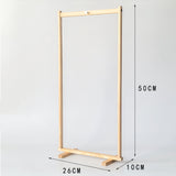 Maxbell Wind Chime Stand Wood Professional Hanging Rack for Tea Room Yoga Meditation 50cm