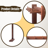 Maxbell Wooden Chime Stand Decoration Desk Chime Holder for Exhibition Tea Room Gift S