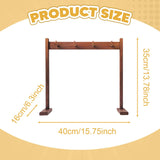 Maxbell Wooden Chime Stand Decoration Desk Chime Holder for Exhibition Tea Room Gift S