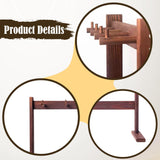 Maxbell Wooden Chime Stand Decoration Desk Chime Holder for Exhibition Tea Room Gift L